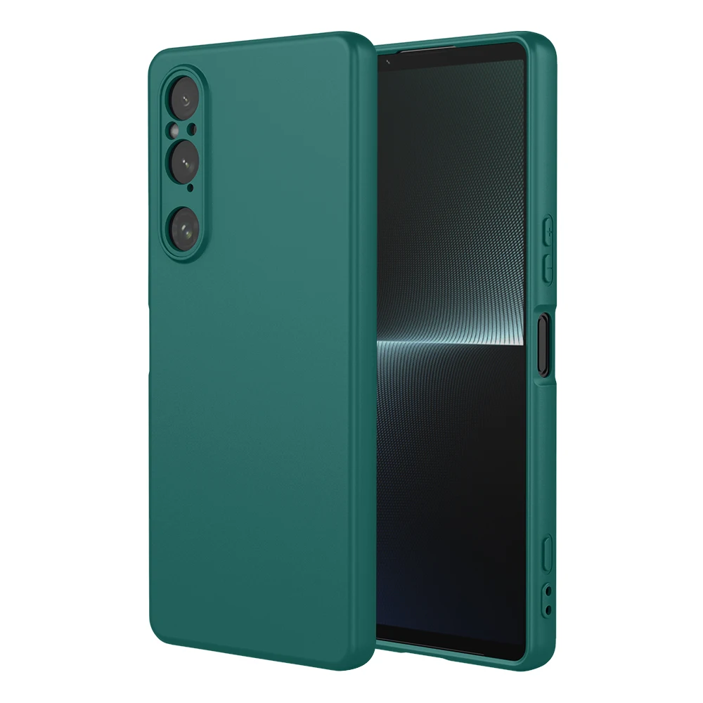 NewFlexibleLiquidSiliconeCaseForSonyXperia1VI10V5ProtectiveCoverBumperFundasCoqueCapaShell