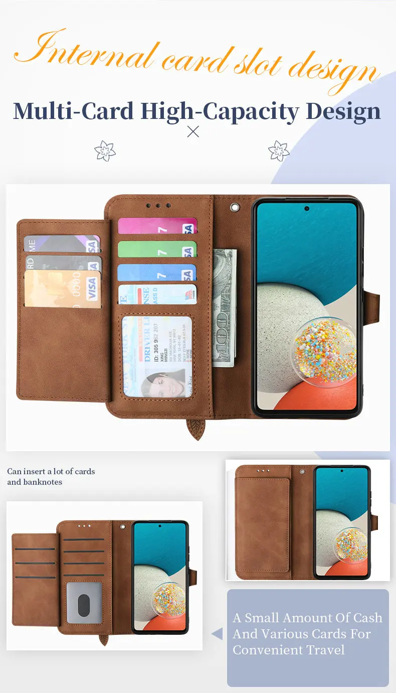 S25 S24 S23 Ultra S 26 S20 FE 5G Flip Case Zipper Card Texture Book Cover for Samsung Galaxy S21 Plus S22 S26 Ultra S 25 24 Capa
