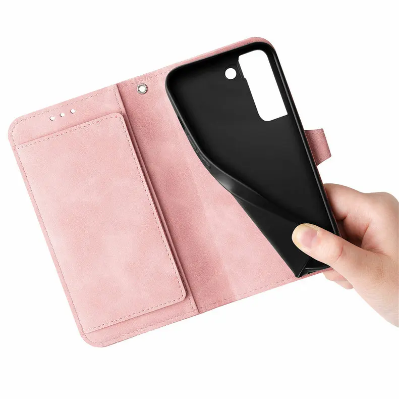 S25 S24 S23 Ultra S 26 S20 FE 5G Flip Case Zipper Card Texture Book Cover for Samsung Galaxy S21 Plus S22 S26 Ultra S 25 24 Capa