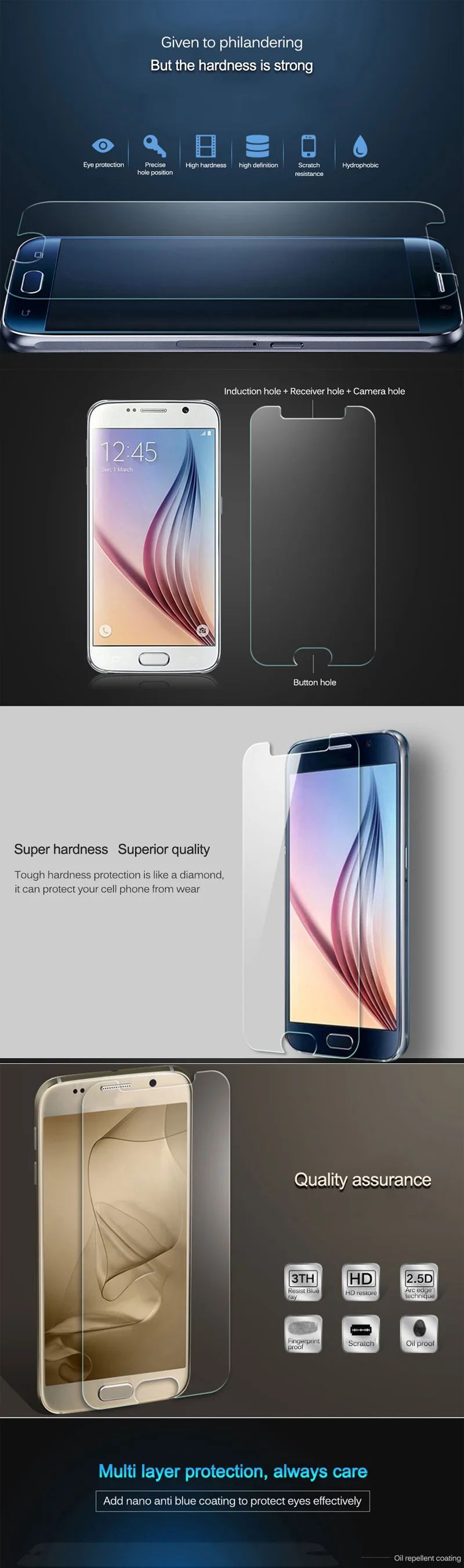 Tempered glass for SAMSUNG galaxy J2 J3 J4 J6 J7 J8 2018  Screen protector For samsung A5 A6 A7 A8 Plus 2018 phone safety Film