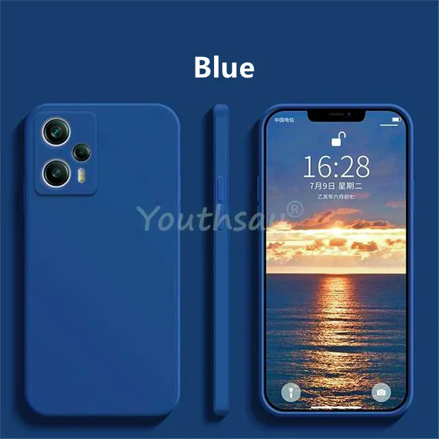 For Xiaomi Poco F5 Case For Poco F5 Cover Coque Shell Original Liquid Silicone Soft TPU Phone Funda Case For Poco F5 X5 Pro