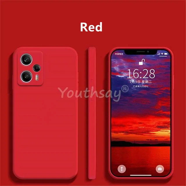 For Xiaomi Poco F5 Case For Poco F5 Cover Coque Shell Original Liquid Silicone Soft TPU Phone Funda Case For Poco F5 X5 Pro