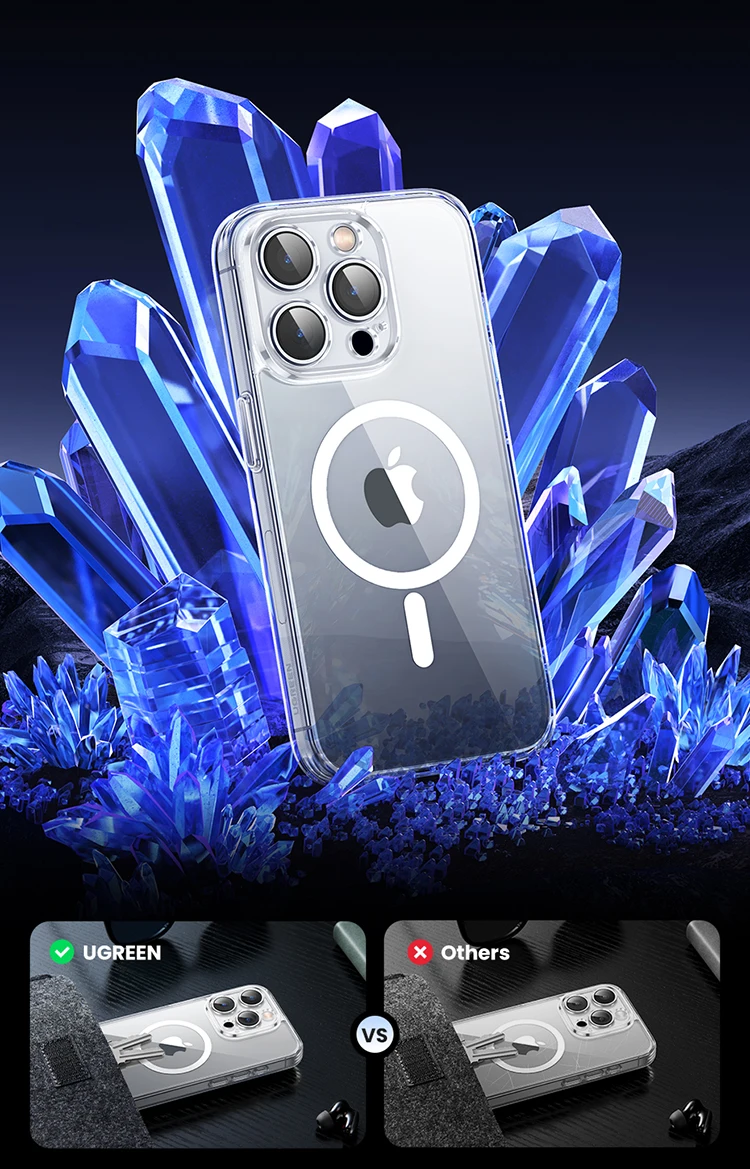 UGREEN Magnetic Case for iPhone 18 17 16 15 14 13 Pro Max Case Shockproof Cover for iPhone 16 Pro Max 18 pro Macsafe TPU Cases