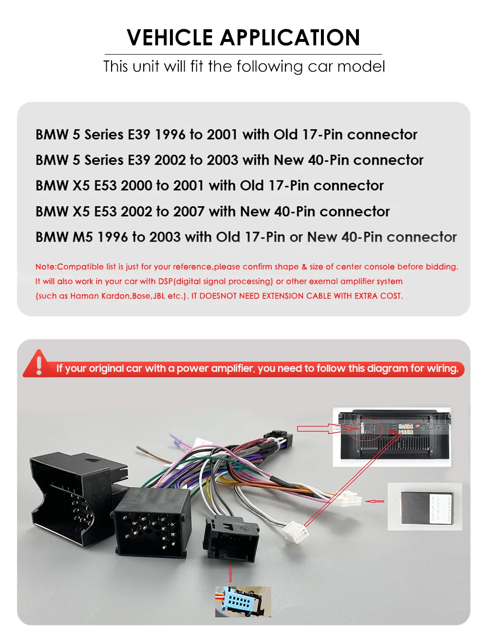 Hizpo 7" Android 13 Car Radio for BMW 5 Series E39 X5 E53 M5 Multimedia Android Auto Wireless Carplay 2din Autoradio 8Core 7862