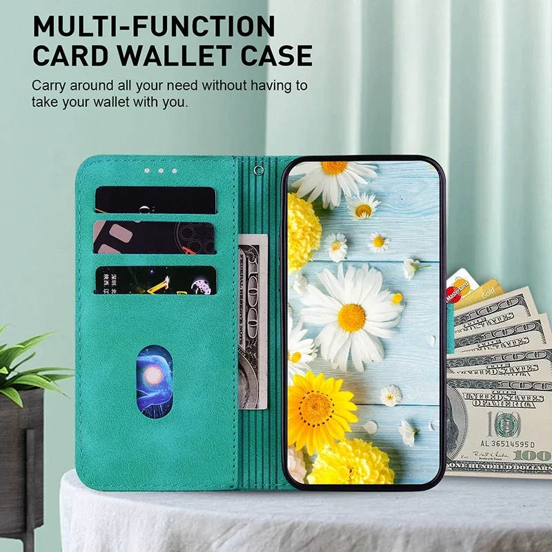 Stand Flip Wallet Case for OPPO Reno 6 5 4 Pro Plus Reno4 Lite 5K 4 Z 5z 5G 4G Leather Protect Cover