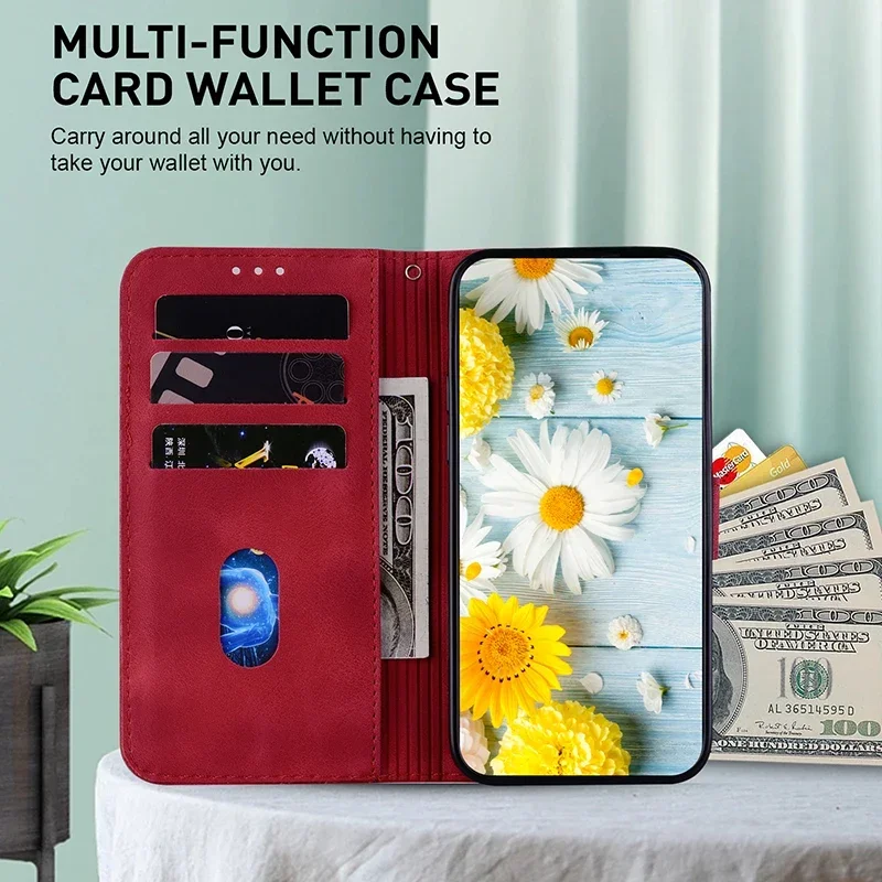 Stand Flip Wallet Case for OPPO Reno 6 5 4 Pro Plus Reno4 Lite 5K 4 Z 5z 5G 4G Leather Protect Cover