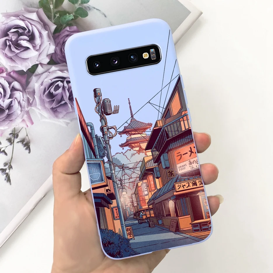 For Samsung Galaxy S10 S10e S10+ Case Cute Fashion Cartoon Cover Soft TPU Phone Case For Samsung S10 Plus S 10 Galaxy S10e Shell