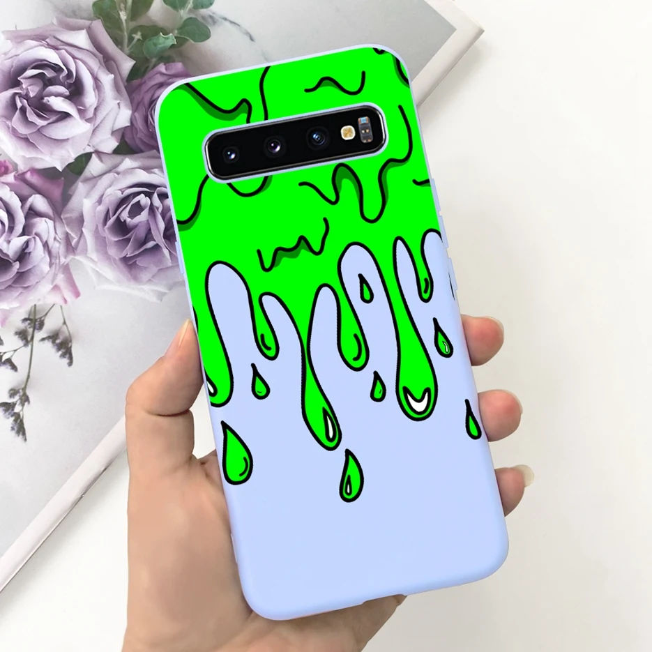 For Samsung Galaxy S10 S10e S10+ Case Cute Fashion Cartoon Cover Soft TPU Phone Case For Samsung S10 Plus S 10 Galaxy S10e Shell
