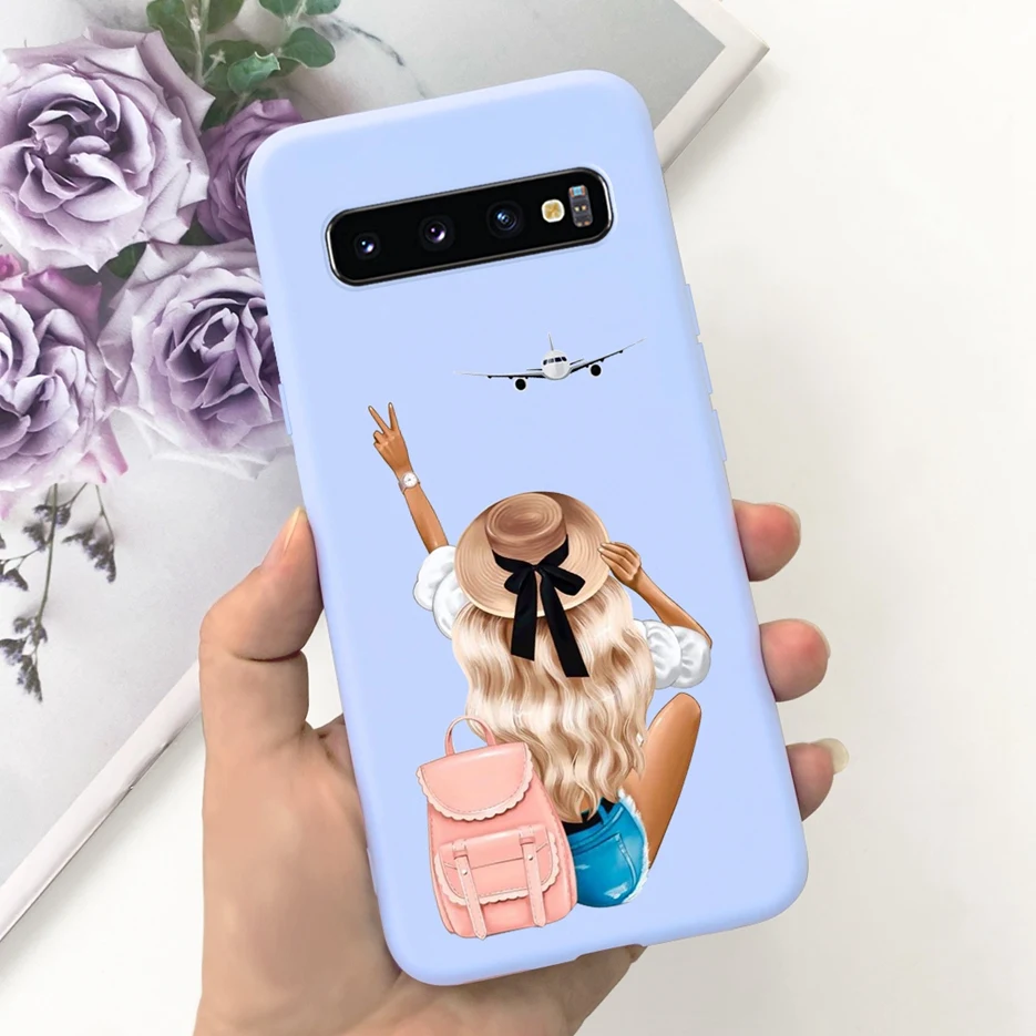 For Samsung Galaxy S10 S10e S10+ Case Cute Fashion Cartoon Cover Soft TPU Phone Case For Samsung S10 Plus S 10 Galaxy S10e Shell