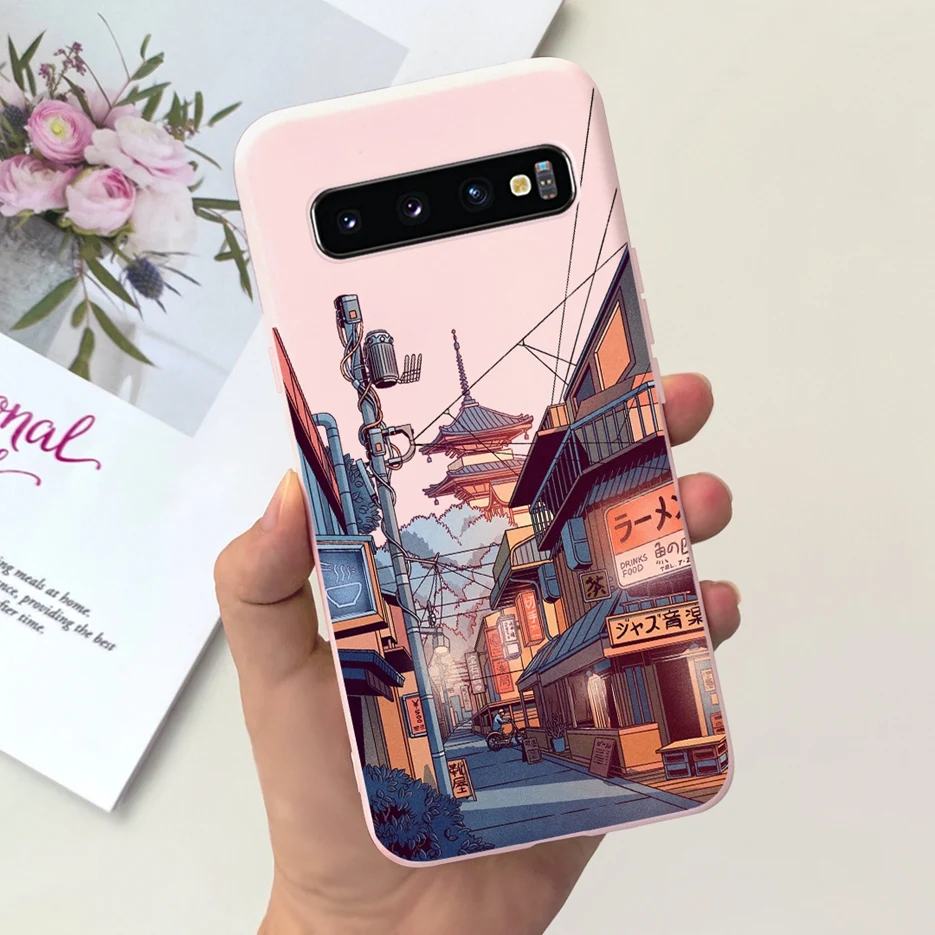 For Samsung Galaxy S10 S10e S10+ Case Cute Fashion Cartoon Cover Soft TPU Phone Case For Samsung S10 Plus S 10 Galaxy S10e Shell