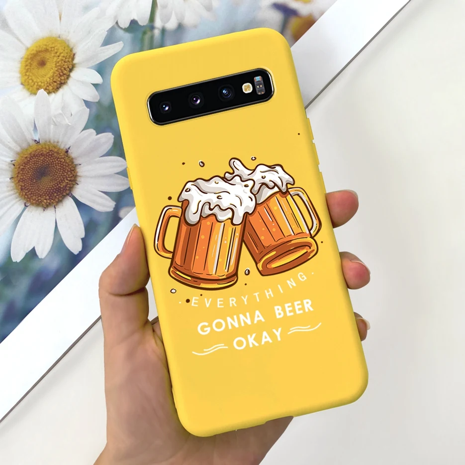For Samsung Galaxy S10 S10e S10+ Case Cute Fashion Cartoon Cover Soft TPU Phone Case For Samsung S10 Plus S 10 Galaxy S10e Shell