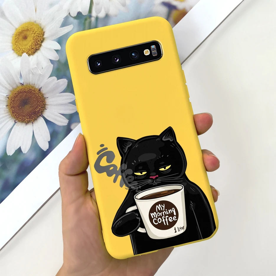 For Samsung Galaxy S10 S10e S10+ Case Cute Fashion Cartoon Cover Soft TPU Phone Case For Samsung S10 Plus S 10 Galaxy S10e Shell