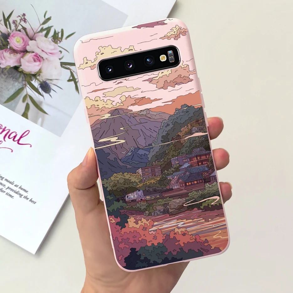 For Samsung Galaxy S10 S10e S10+ Case Cute Fashion Cartoon Cover Soft TPU Phone Case For Samsung S10 Plus S 10 Galaxy S10e Shell