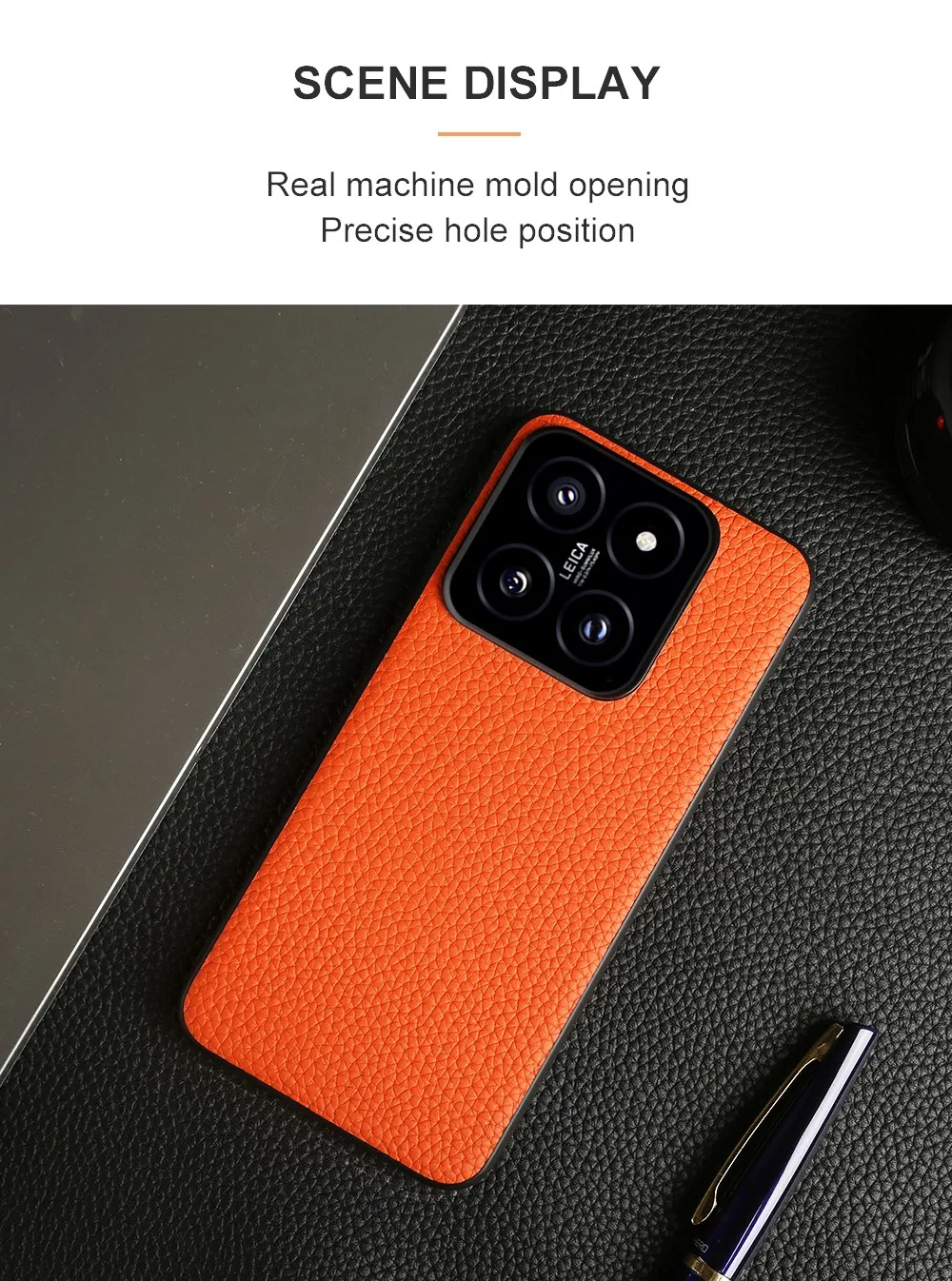 NZN Durable Genuine Leather Case for Xiaomi 14 Cover Full Wrapped Litchi Mi 14TPro 12Pro 12X 12TPro 15Ultra 11Ultra Phone Cases