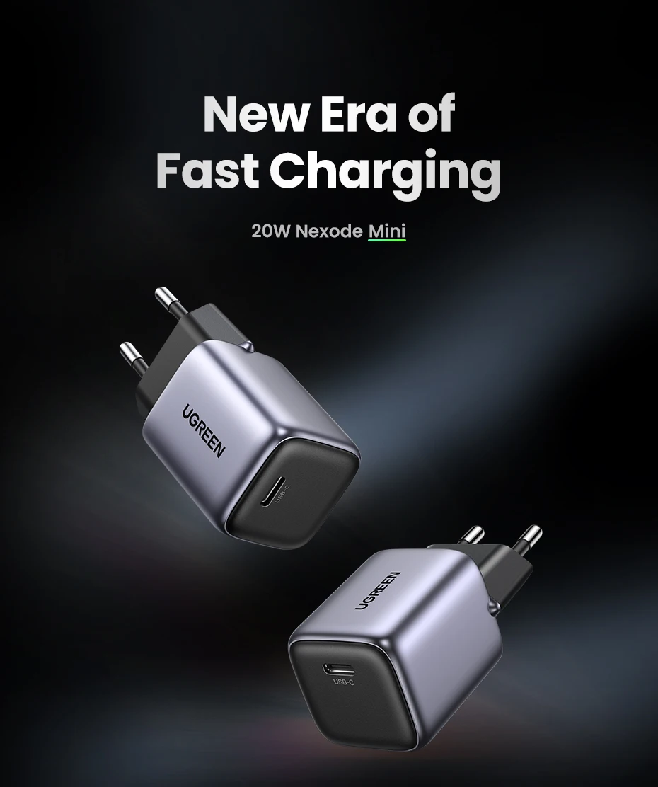 UGREEN 20W 30W GaN Charger PD Fast USB Type C Charger USB C PD3.0 QC3.0 Quick Charging For iPhone 14 13 12 11