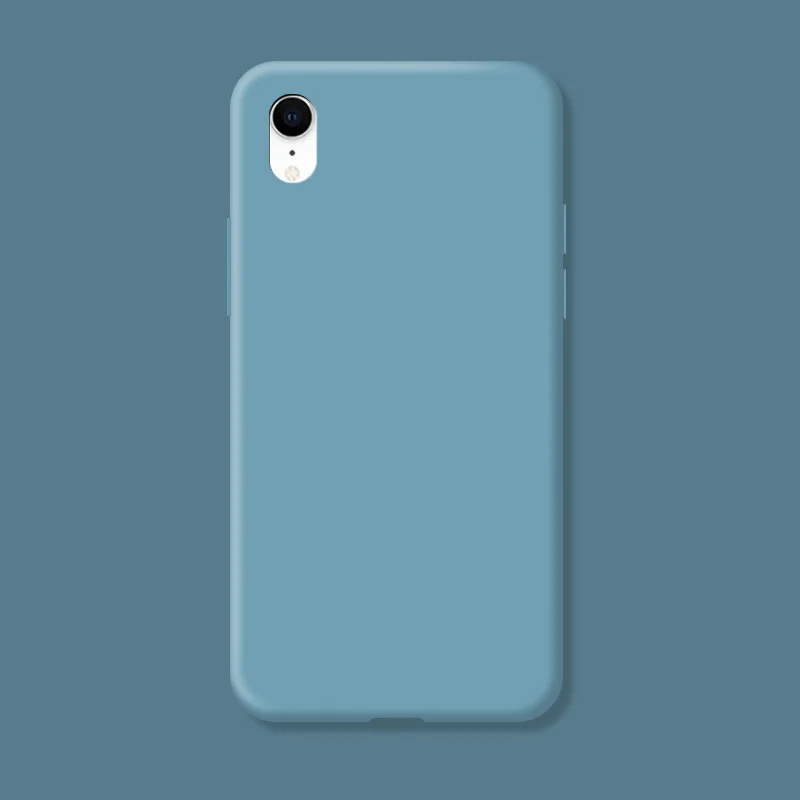 Original Case For iphone XR X R Shockproof TPU Liquid Silicone Protective Phone Back Cover for iphone XR Case