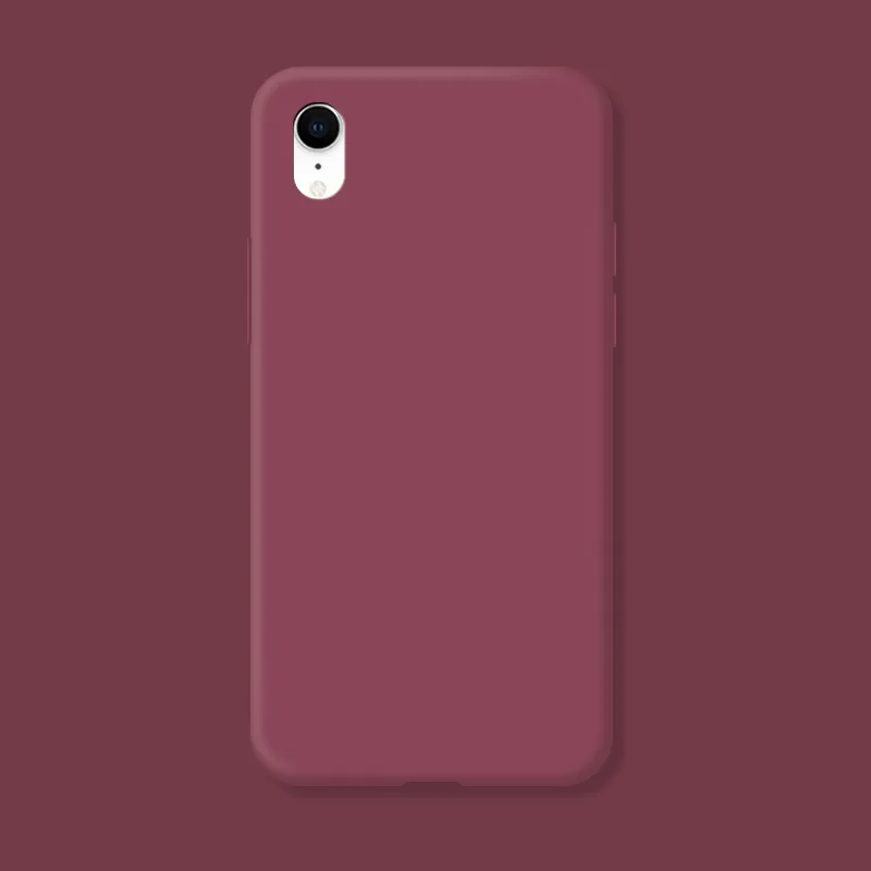 Original Case For iphone XR X R Shockproof TPU Liquid Silicone Protective Phone Back Cover for iphone XR Case