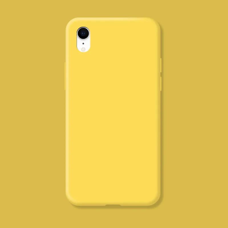 Original Case For iphone XR X R Shockproof TPU Liquid Silicone Protective Phone Back Cover for iphone XR Case