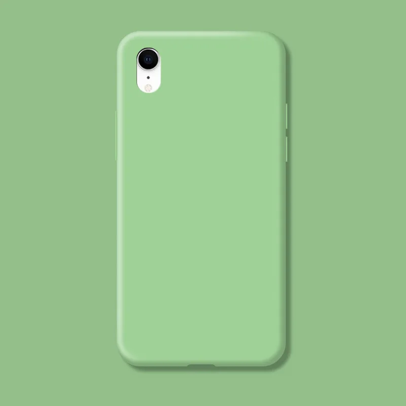 Original Case For iphone XR X R Shockproof TPU Liquid Silicone Protective Phone Back Cover for iphone XR Case