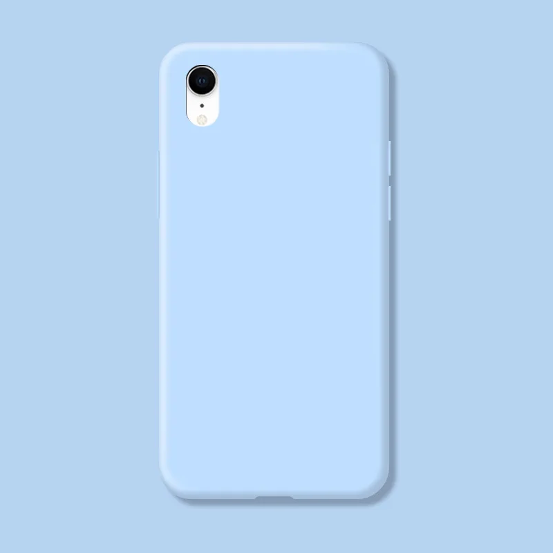 Original Case For iphone XR X R Shockproof TPU Liquid Silicone Protective Phone Back Cover for iphone XR Case