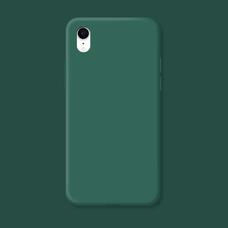 Original Case For iphone XR X R Shockproof TPU Liquid Silicone Protective Phone Back Cover for iphone XR Case