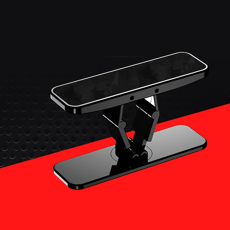 Luxury Mini Phone Holder Metal Folding Phone Stand Invisible 360° Rotate Mobile Phone Kickstand Holder Desk Phones Bracket Mount