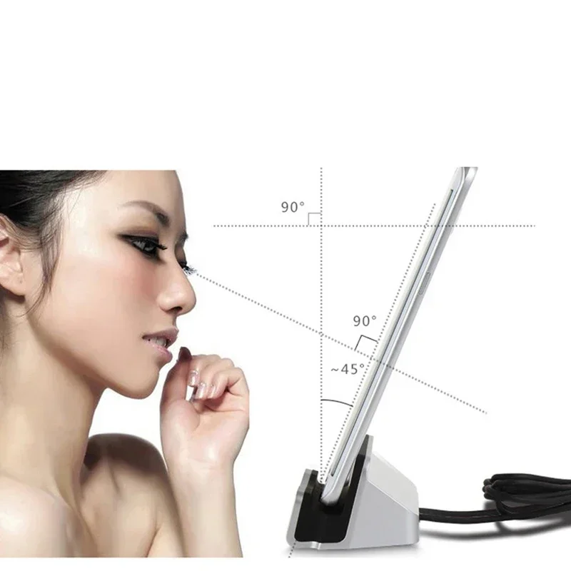 Type C USB Dock Charger Phone Holder for IPhone 15 14 13 12 11 Pro Max Samsung S24 S23 Cradle Dock Station Stand Charging Stand