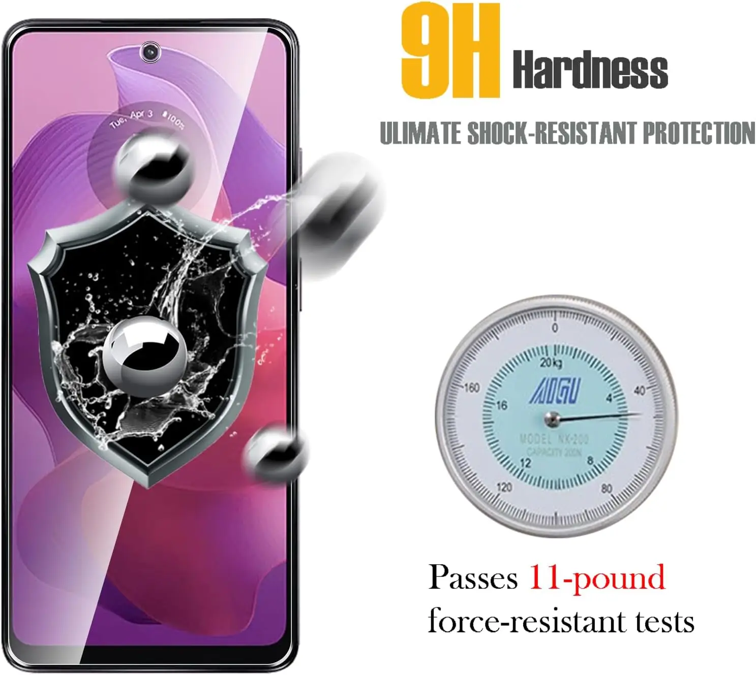 For Motorola G24 Shatterproof Tempered Glass For Moto G24 Screen Protector Glass Film 1/4Pcs