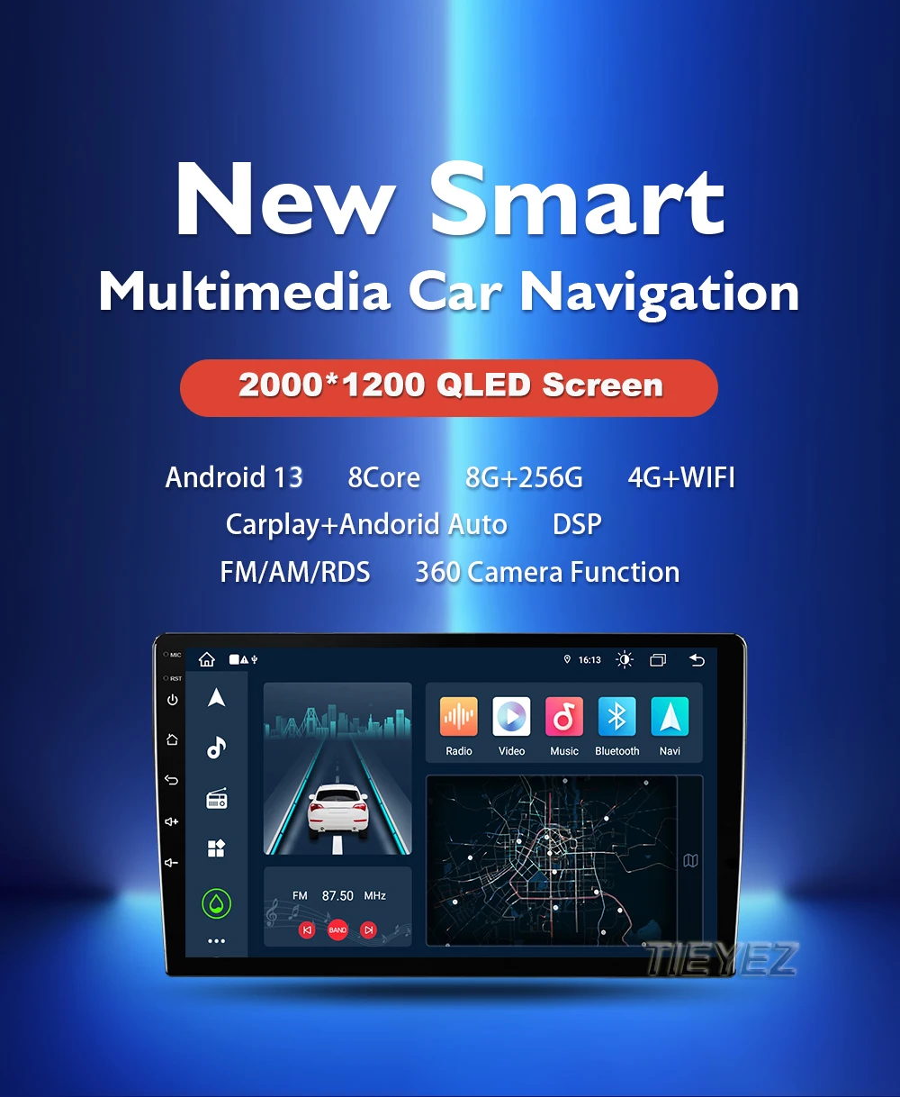 Android 16 Carplay Auto For Iveco Daily 2006-2018 Car Radio Multimedia Video Player 5G Wifi GPS Navigation Head Unit