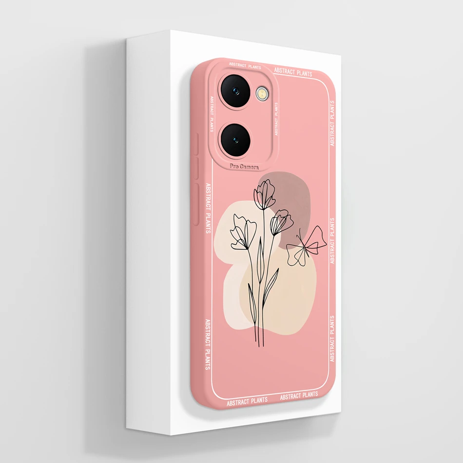 Case For Vivo Y03 4G Fun Panda Full Coverage Bumper Soft Liquid Silicone Funda For Vivo Y 03 Model V2332 Phone Back Covers Coque