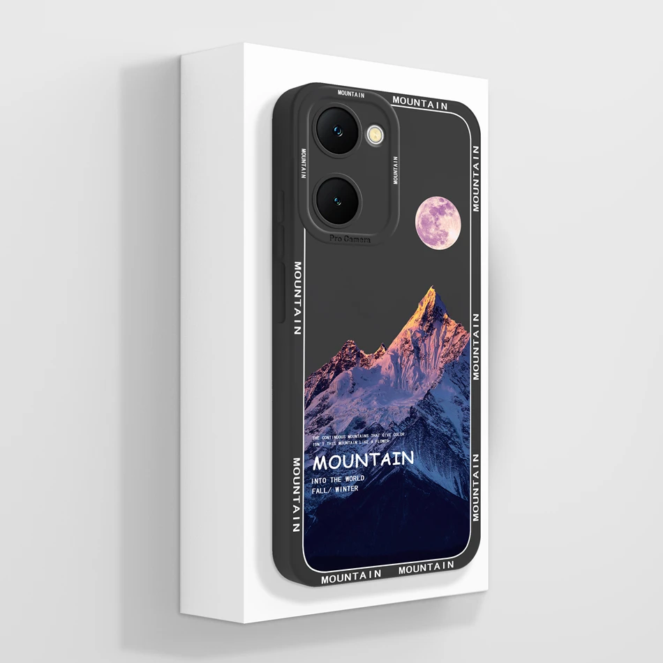 Case For Vivo Y03 4G Fun Panda Full Coverage Bumper Soft Liquid Silicone Funda For Vivo Y 03 Model V2332 Phone Back Covers Coque
