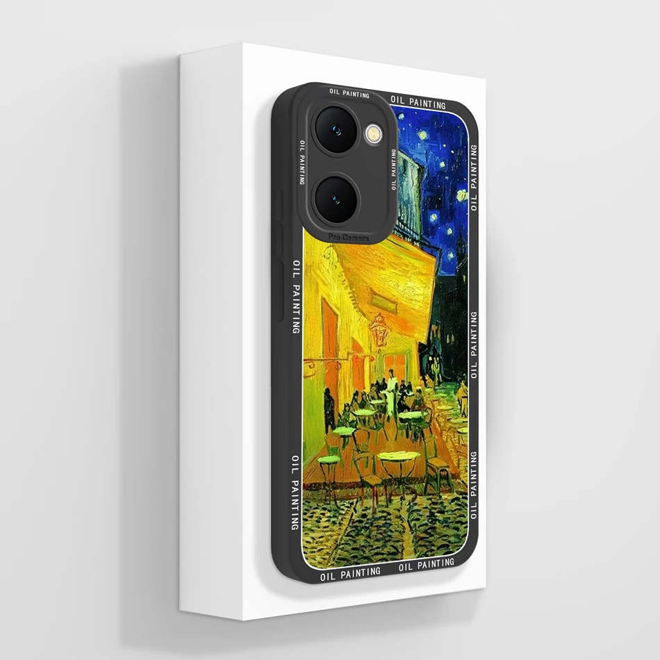 Case For Vivo Y03 4G Fun Panda Full Coverage Bumper Soft Liquid Silicone Funda For Vivo Y 03 Model V2332 Phone Back Covers Coque