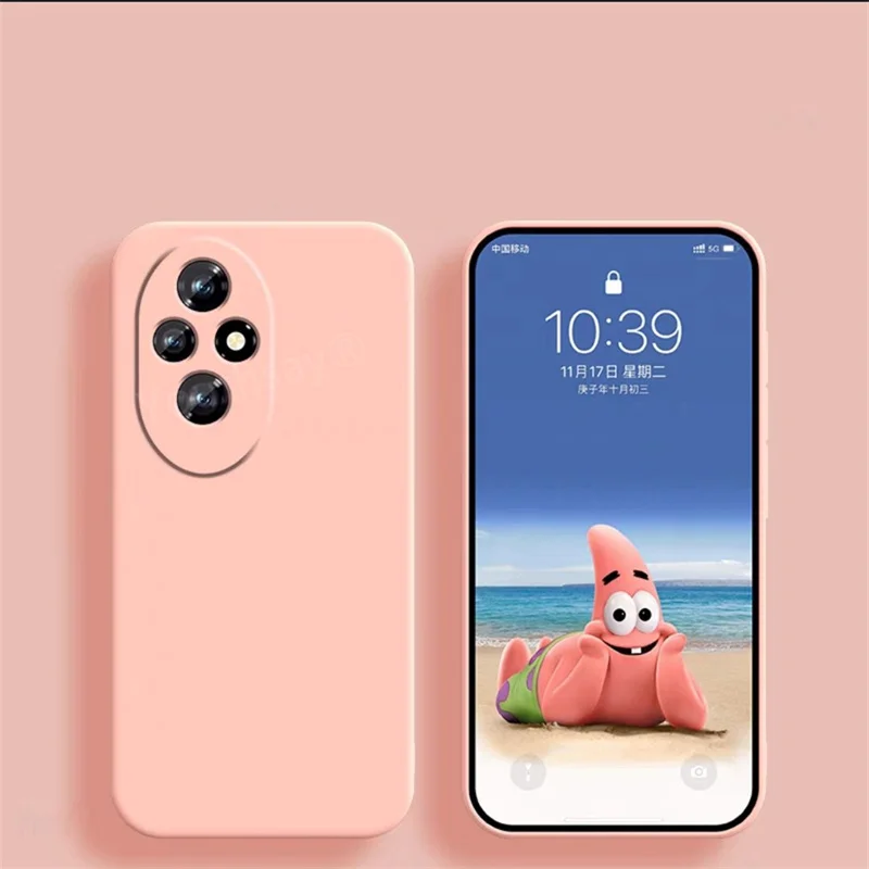 For Honor 200 Case Cover for Honor 200 Pro Fundas Coque Original Liquid Silicone Soft TPU Phone Bumper For Honor 200 Pro