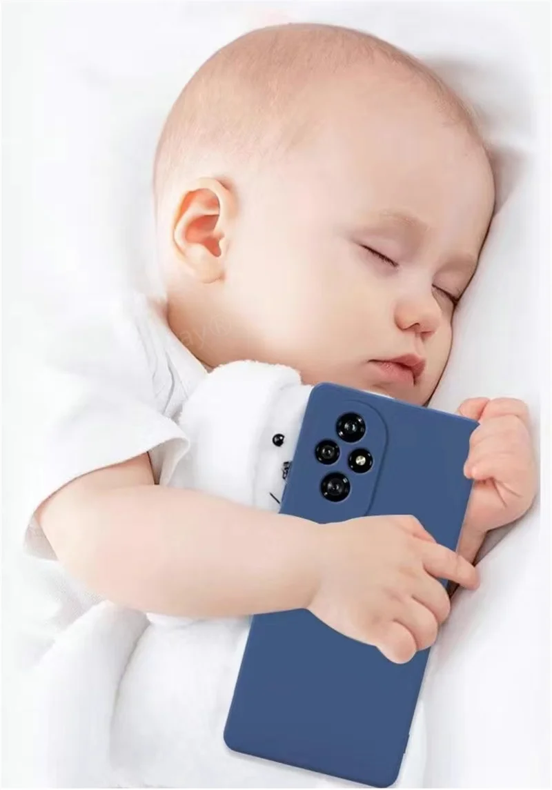 For Honor 200 Case Cover for Honor 200 Pro Fundas Coque Original Liquid Silicone Soft TPU Phone Bumper For Honor 200 Pro