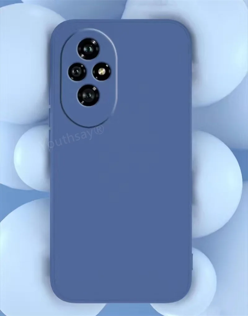 For Honor 200 Case Cover for Honor 200 Pro Fundas Coque Original Liquid Silicone Soft TPU Phone Bumper For Honor 200 Pro