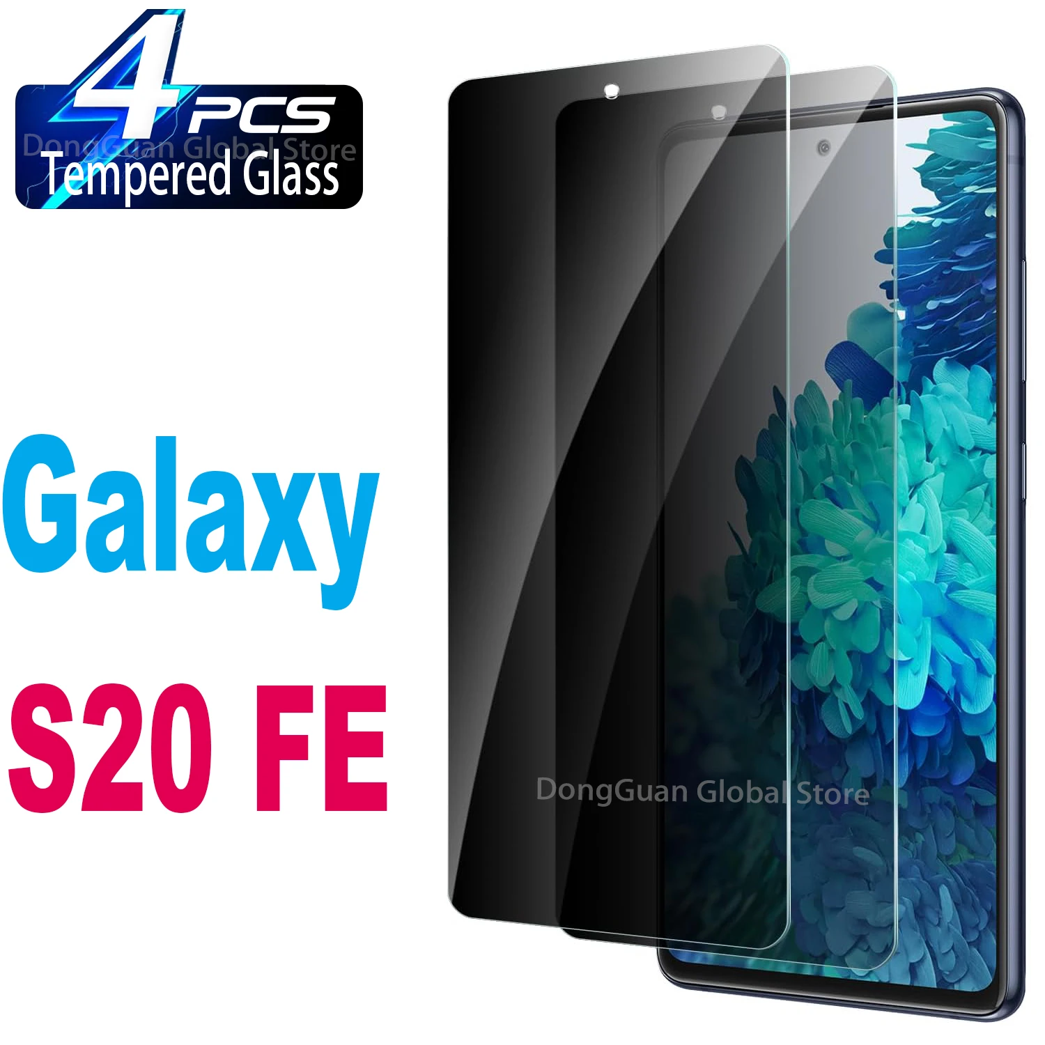 For Samsung Galaxy S20 FE Anti Spy Protector Privacy Screen Tempered Glass