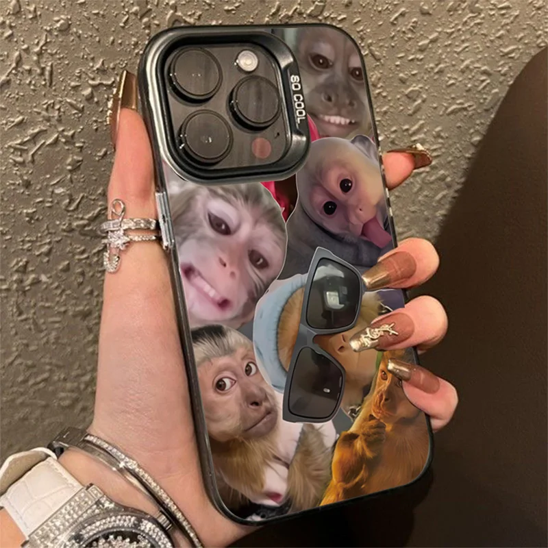New Creative Monkey Pattern Phone Case For iPhone 18 17 16 Pro Max Air 17E 16E 15 14 13 12 11 Pro 16 Plus Shockproof Back Cover