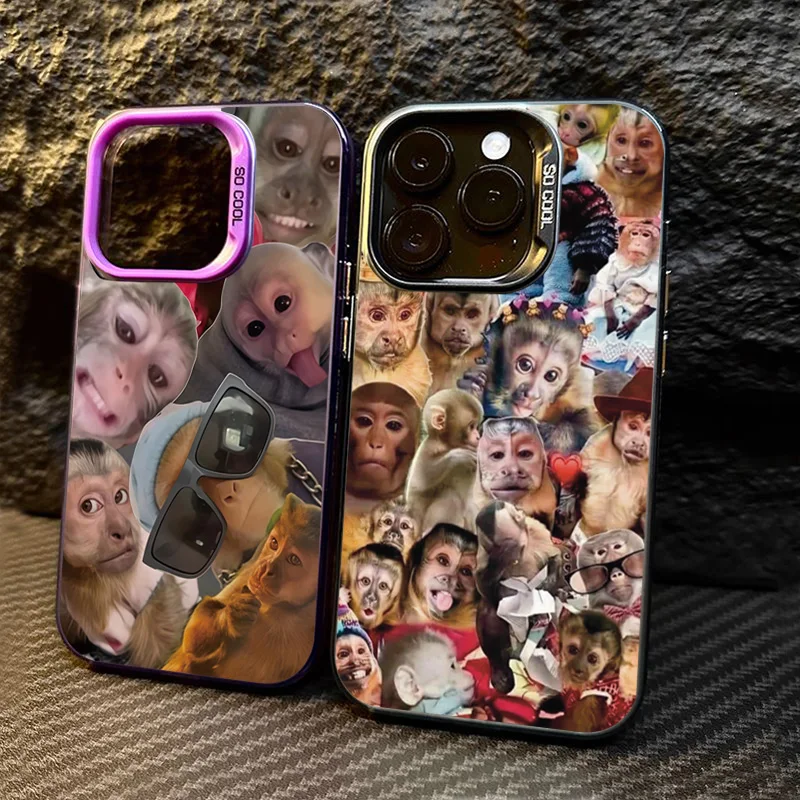 New Creative Monkey Pattern Phone Case For iPhone 18 17 16 Pro Max Air 17E 16E 15 14 13 12 11 Pro 16 Plus Shockproof Back Cover