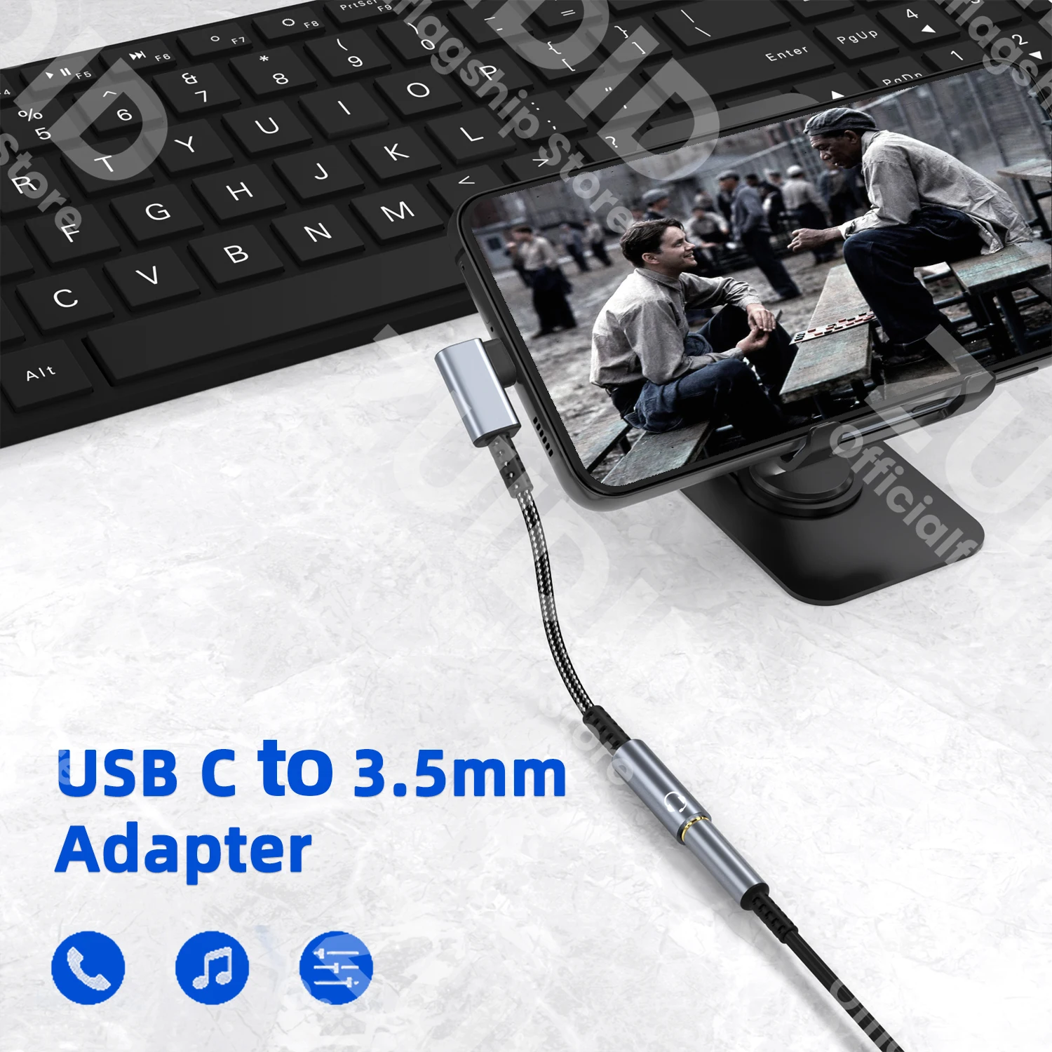 USB Type C 3.5 Jack HiFi Earphone Adapter USB C to 3.5mm Headphones AUX Audio Adapter Cable For iPad Pro Samsung Huawei Xiaomi