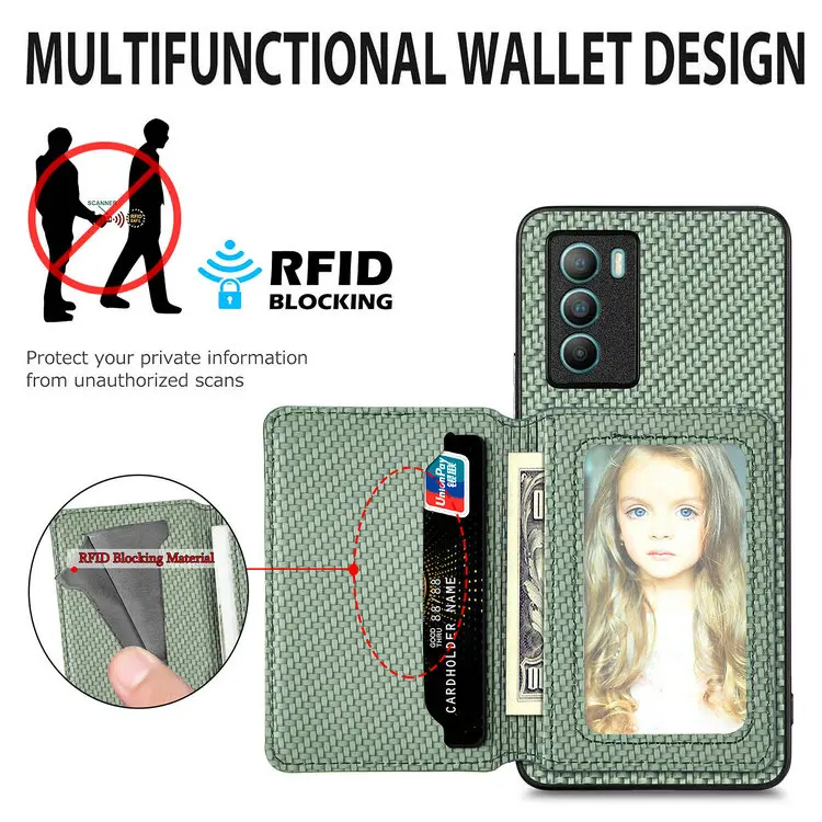 Reno 16 Pro 13 F 14 FS 5G Leather Card RFID Back Funda for OPPO Reno 14 F Case Phone 14FS 12F 10 8 7 14F 13F 12 13A Magnet Cover