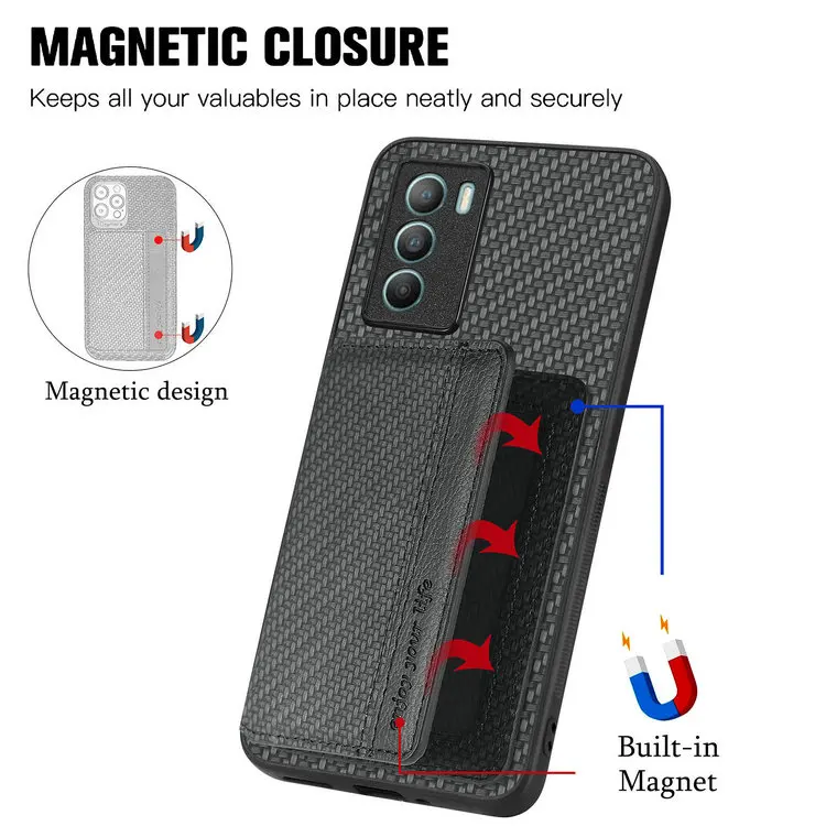 Reno 16 Pro 13 F 14 FS 5G Leather Card RFID Back Funda for OPPO Reno 14 F Case Phone 14FS 12F 10 8 7 14F 13F 12 13A Magnet Cover