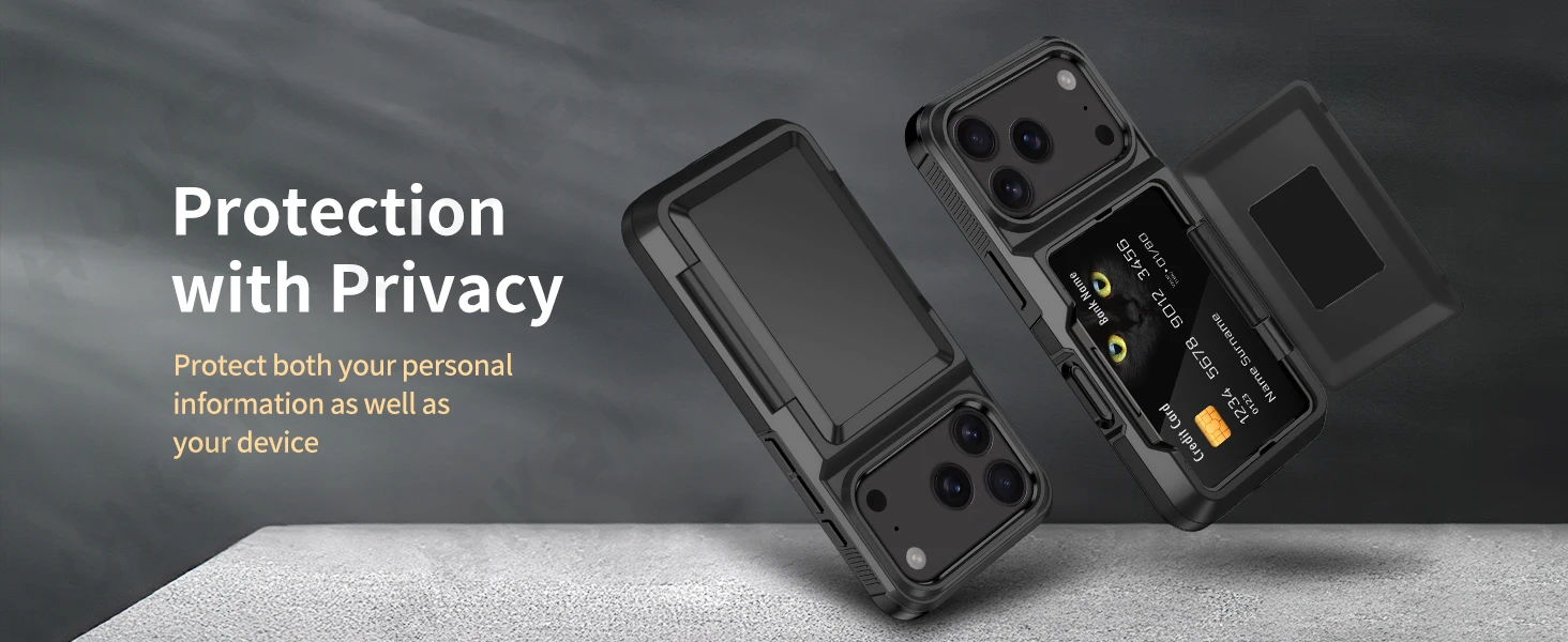 Case For iPhone 17 16 15 14 13 12 11 Pro Max Plus Wallet Credit Card Holder ID Card Slot Heavy Duty Protection Shockproof Cover