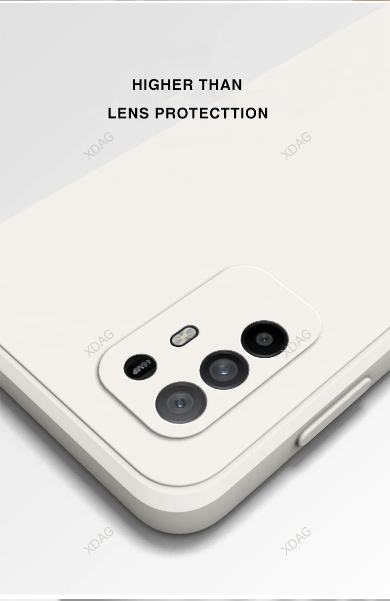 Coque Square Phone Case for OPPO Reno5 Z Reno 5Z 5G 6.43" CPH2211 Original Funda Liquid Silicone Lens Protection Soft Back Cover
