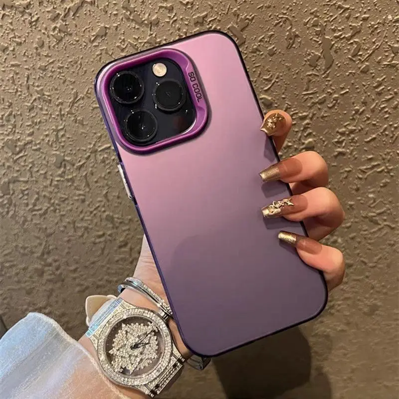 Luxury Metallic Matte Phone Case For OPPO Reno 12 11 10 Pro Plus 11F 12F 8 7 6 5 4 Lite 7Z 8Z 8T 4G 5G Find X3 Lite X6 X5 Cover