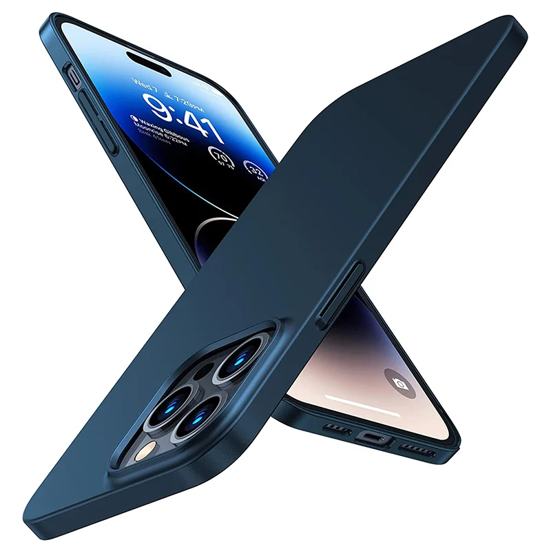 Ultra Thin Matte Back Cover Big Cam Hard Case For iPhone 16 15 Plus 14 13 12 11 Pro Max PC Slim Shell Luxury Coque