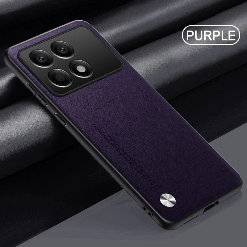 Case for Poco X6 X7 Pro Luxury PU Leather Shockproof Silicone Fundas for Xiaomi Poco X5 Pro Cover Protection Back Phone Coque