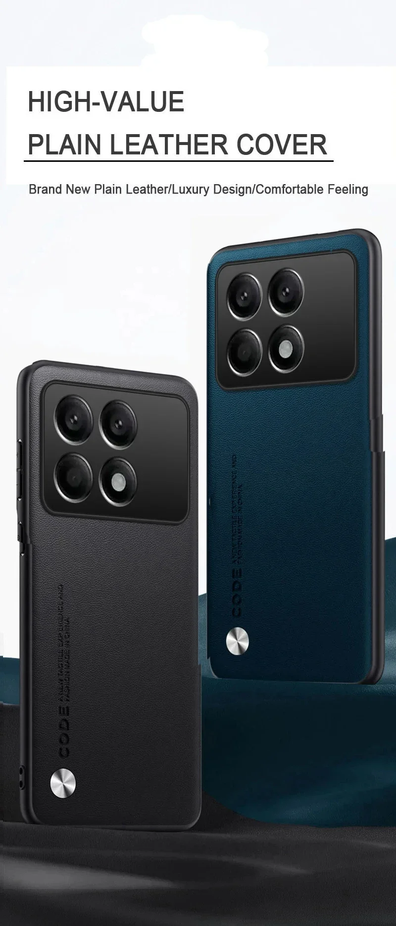 Case for Poco X6 X7 Pro Luxury PU Leather Shockproof Silicone Fundas for Xiaomi Poco X5 Pro Cover Protection Back Phone Coque
