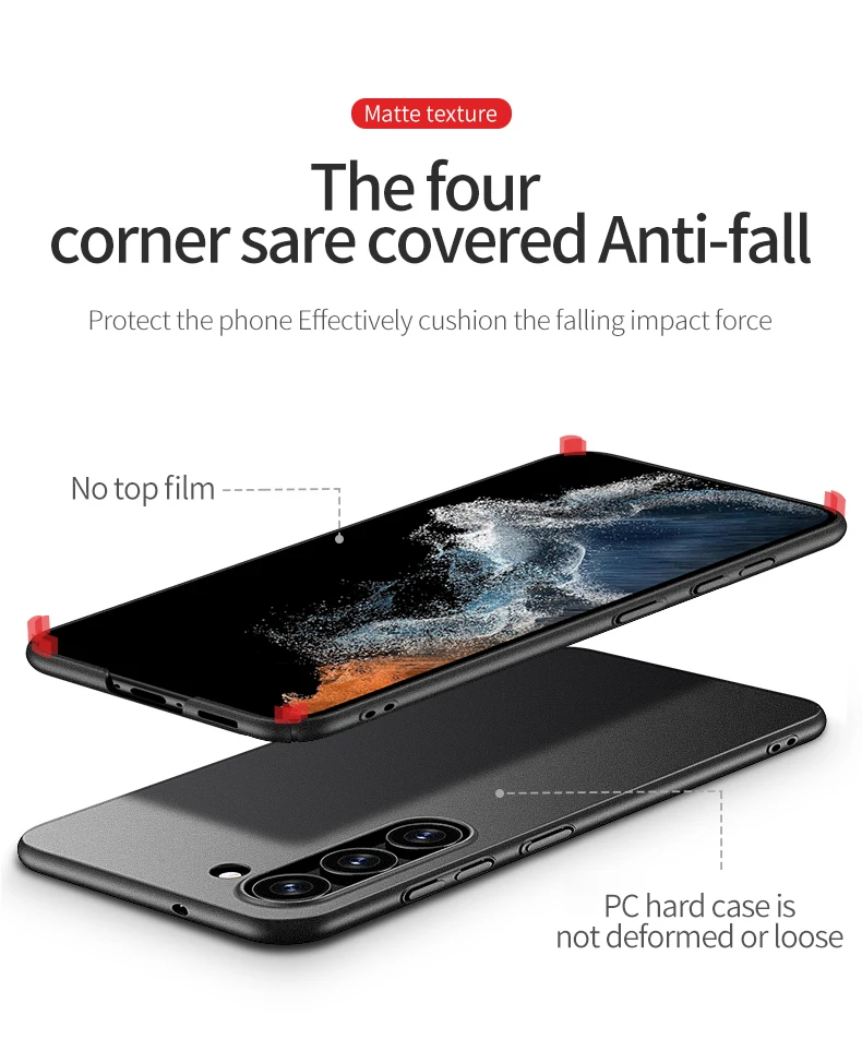 Case For SAMSUNG Galaxy S26 S25 S24 S23 S22 S21 FE Plus Ultra 5G Ultra Slim Matte Case Lightweight Hard Plastic Shockproof Cover