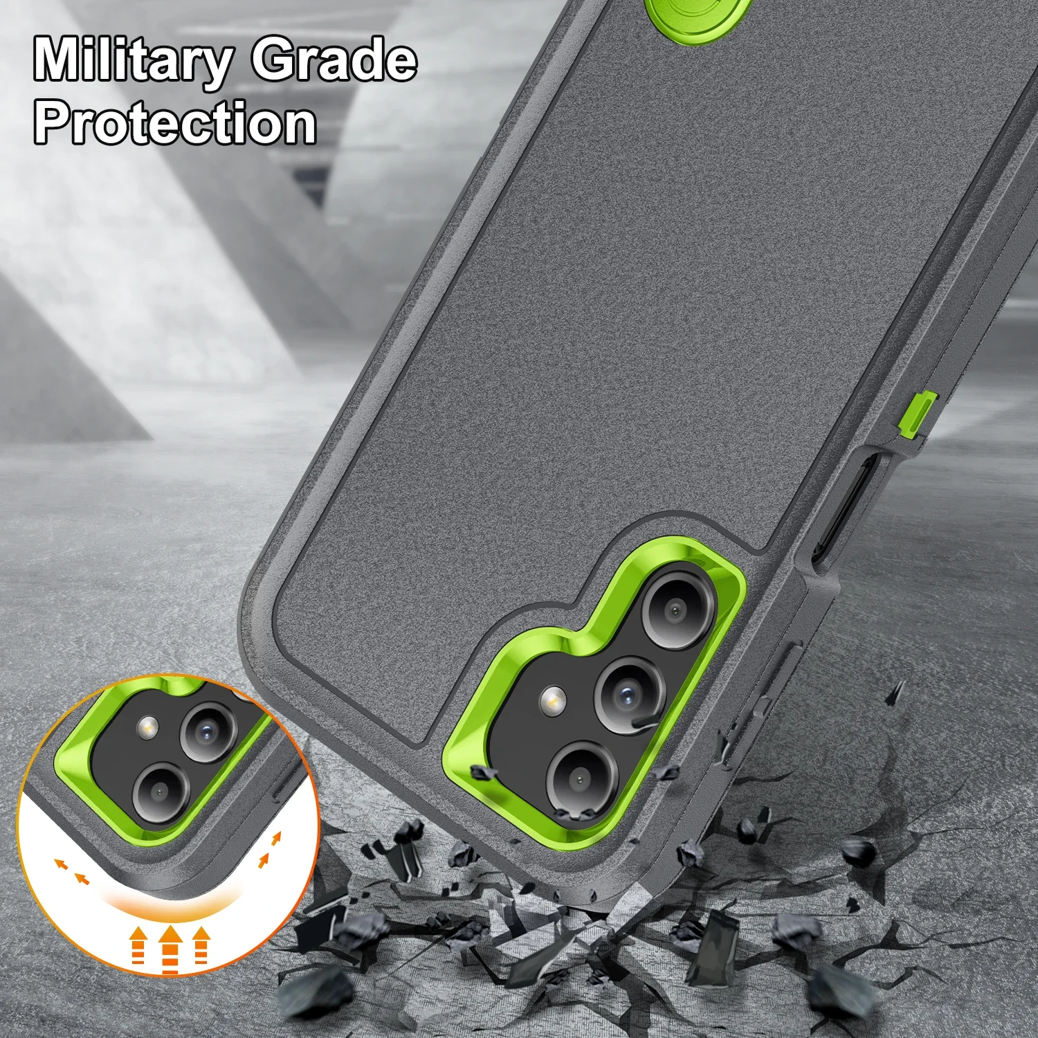 OTT-BOX Anti-Shock Box Rugged Cover for Samsung Galaxy S25 S24 S23 Ultra S22 Plus FE A56 A36 A26 A16 A06 Stand Armor Phone Case