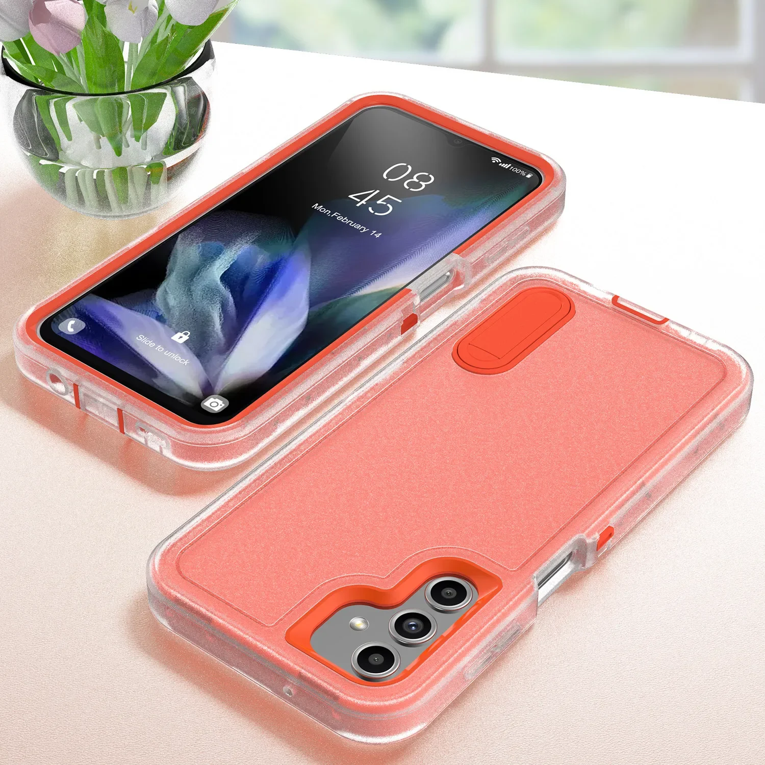 OTT-BOX Anti-Shock Box Rugged Cover for Samsung Galaxy S25 S24 S23 Ultra S22 Plus FE A56 A36 A26 A16 A06 Stand Armor Phone Case